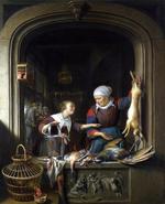 欧洲12-19世纪油画五_DOU, Gerrit - A Poulterer's Shop